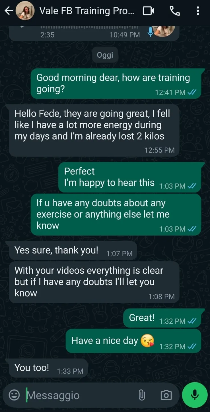 Testimonianza di un cliente
